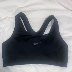 NIKE PRO DRI FIT PADDED WOMENS SPORTSBRA BLACK